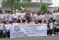 Ikatan Alumni Kedokteran Seluruh Indonesia (FIAKSI) menggelar kegiatan bakti sosial (baksos) dan edukasi HIV AIDS di kawasan Car Free Day (CFD) Jakarta,
