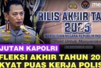 Kapolri Jenderal Listyo Sigit Prabowo memaparkan sejumlah capaian konkret Kepolisian Negara Republik Indonesia (Polri) sepanjang 2025 dalam rilis akhir tahun yang digelar di Mabes Polri,