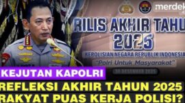 Kapolri Jenderal Listyo Sigit Prabowo memaparkan sejumlah capaian konkret Kepolisian Negara Republik Indonesia (Polri) sepanjang 2025 dalam rilis akhir tahun yang digelar di Mabes Polri,