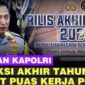 Kapolri Jenderal Listyo Sigit Prabowo memaparkan sejumlah capaian konkret Kepolisian Negara Republik Indonesia (Polri) sepanjang 2025 dalam rilis akhir tahun yang digelar di Mabes Polri,