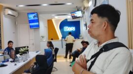 Foto: Pak Idris Nasabah Bank BRI Unit Cililitan Besar, Keramatjati, Jakarta Timur. (Dok/Okj/Fahmy Nurdin)