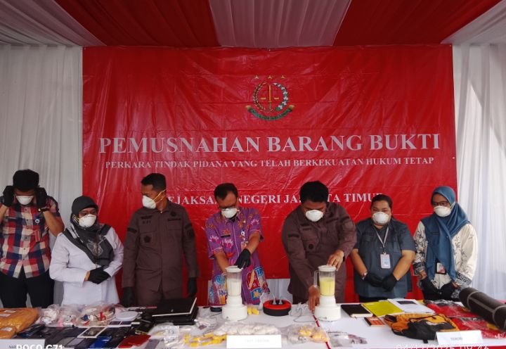Foto: Pemusnahan Barang Bukti Narkotika dan Obat-obatan Golongan 