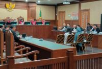 Foto: Suasana Persidangan perkara Perjanjian Jual Beli Gas (PJBG) antara PT Perusahaan Gas Negara (PGN) dan PT Inti Alasindo Energy (IAE) Isargas Group. (Dok-Istimewa)