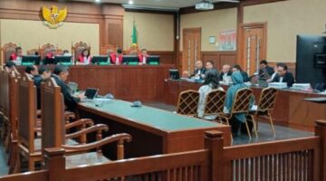 Foto: Suasana Persidangan perkara Perjanjian Jual Beli Gas (PJBG) antara PT Perusahaan Gas Negara (PGN) dan PT Inti Alasindo Energy (IAE) Isargas Group. (Dok-Istimewa)