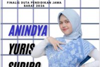 Foto: Anindya Yuris Sudiro, pelajar Sekolah Menengah Atas (SMA), resmi lolos sebagai Finalis Duta Pendidikan Jawa Barat 2026. (Dok-Istimewa)