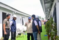 Menteri Koordinator Bidang Infrastruktur dan Pembangunan Kewilayahan, Agus Harimurti Yudhoyono (AHY), mendampingi Presiden Republik Indonesia, Prabowo Subianto,