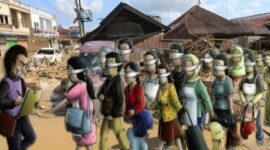 Foto: Ilustrasi praktik perdagangan orang yang kerap mengintai warga di wilayah pascabencana