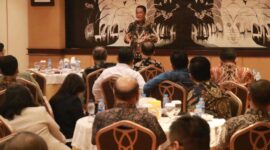 Menteri Hukum Supratman Andi Agtas menggelar silaturahmi dengan para pemimpin redaksi media nasional sebagai upaya memperkuat komunikasi antara pemerintah dan publik