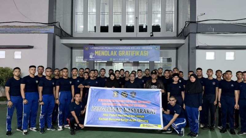 Kementerian Hukum (Kemenkum) mengerahkan 119 taruna Politeknik Pengayoman Indonesia (Poltekpin) untuk membantu penanganan korban bencana alam di Aceh.