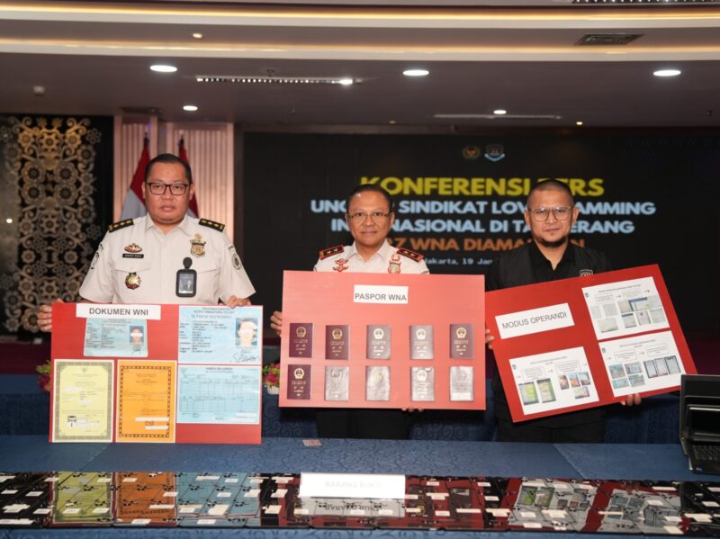 Direktorat Jenderal Imigrasi melalui Direktorat Pengawasan dan Penindakan Keimigrasian (Wasdakim) membongkar sindikat kejahatan siber internasional bermodus penipuan asmara atau love scamming