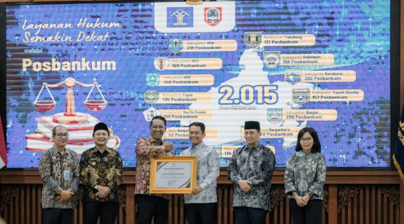 Kementerian Hukum meresmikan pembentukan Pos Bantuan Hukum (Posbankum) Desa dan Kelurahan di Provinsi Kalimantan Selatan, Jumat (30/1/2026).