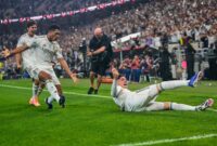 Foto: Pemain Real Madrid merayakan gol kemenangan saat menundukkan Atletico Madrid 2-1 pada laga semifinal Supercopa de Espana 2026