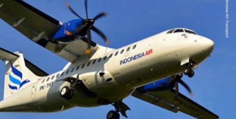 Foto: Pesawat ATR 400 milik Indonesia Air Transport. Pesawat jenis baling-baling ini dilaporkan hilang kontak saat menjalani penerbangan rute Yogyakarta–Makassar di wilayah Kabupaten Maros, Sulawesi Selatan, Sabtu (17/1/2026)
