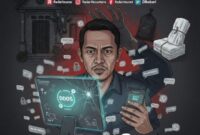 Foto: Ilustrasi kebebasan Pers terancam & Rentetan teror kepada pimpinan redaksi Radarbuana Group, Amigo Budi H. (Dok-Radarbuana Group)