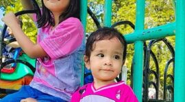 Foto: (kiri) Valeri Anastasya br Manurung (8) dan (kanan) Felencia br Manurung (2). (Dok-Istimewa)