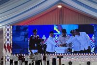 Foto: Presiden RI Prabowo Subianto meresmikan program Sekolah Rakyat secara nasional, di Sekolah Rakyat Terpadu (SRT) 9 Banjarbaru, Kalimantan Selatan, Senin (12/1/2026). (Dok-Istimewa)