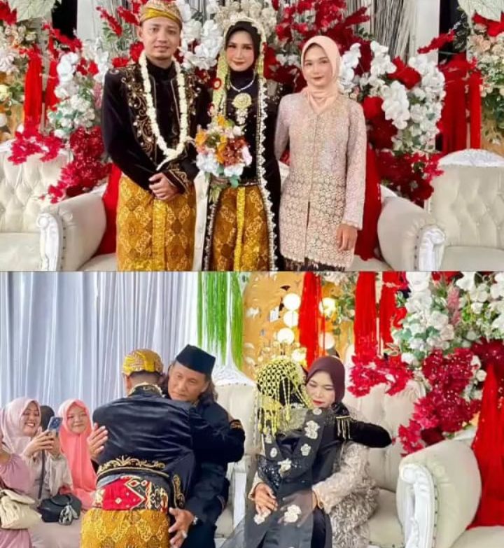 Foto: Kolase Pernikahan Ari Darmawan dan Vidi Putri Utari. (Dok-Istimewa)