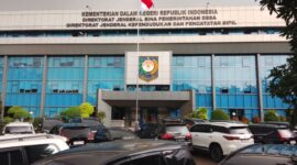 Foto: Gedung Kementerian Dalam Negeri Republik Indonesia Direktorat Jenderal Kependudukan dan Pencatatan Sipil, Selasa (20/1/2026). (Dok-Okj/FN)