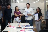 Foto: Penandatanganan Nota Kesepakatan damai Aquarius-Blibli di Gedung DJKI, Jakarta, Senin (26/1/2026). (Dok-Istimewa)