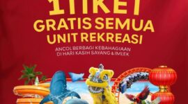 Foto: Ancol meluncurkan program tiket terusan seharga Rp150.000 yang memberikan akses ke seluruh unit rekreasi Ancol dalam satu hari kunjungan.Program ini disiapkan khusus untuk menyambut Hari Valentine dan perayaan Tahun Baru Imlek 2026. (Dok-Istimewa)