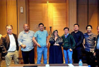 Foto: Komisi Penelitian, Pendataan, dan Ratifikasi Dewan Pers bersama insan pers berfoto bersama usai kegiatan sosialisasi pendataan media massa dalam rangka Hari Pers Nasional (HPN) 2026 di Provinsi Banten