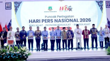 Menteri Koordinator Pemberdayaan Masyarakat (PM) A. Muhaimin Iskandar menghadiri Puncak Peringatan Hari Pers Nasional (HPN) Tahun 2026 mewakili Presiden Prabowo Subianto di Serang, Banten, Senin (09/02/2026).