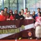Komunitas M.Kn UI Sport yang didukung Ikatan Alumni Notariat Universitas Indonesia menggelar Fun Padel Tournament 2026 di Lapangan Padel Persada Halim, Jakarta, Sabtu (14/2).