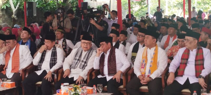 Foto: Gubernur DKI Jakarta Pramono Anung menghadiri acara silaturahmi akbar kaum Betawi yang digelar di Museum M.H. Thamrin, Senen, Jakarta Pusat, Minggu (15/2/2026)