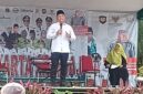 Foto: Sekretaris Kota Administrasi Jakarta Pusat H. Denny Ramdhany memberikan sambutan dalam kegiatan Jakarta Mengaji di Taman Tugu Proklamasi, Menteng, Jakarta Pusat, Minggu (15/2)