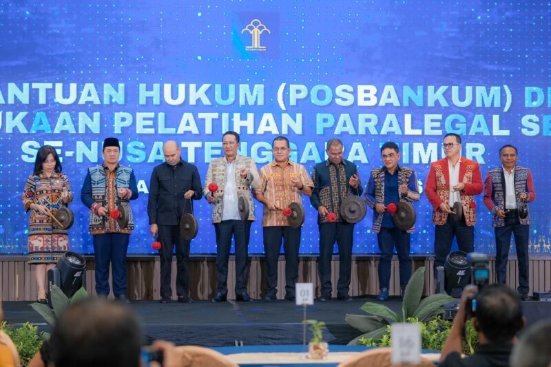 Kementerian Hukum meresmikan pembentukan Pos Bantuan Hukum (Posbankum) Desa dan Kelurahan se-Nusa Tenggara Timur di Kupang, Kamis (20/2). Peresmian ini dirangkaikan dengan kick off Pelatihan Paralegal Serentak di Provinsi NTT.