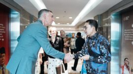 Menteri Kebudayaan Republik Indonesia Fadli Zon menggelar pertemuan bilateral dengan Duta Besar Republik Federal Jerman untuk Indonesia Ralf Beste di Kantor Kementerian Kebudayaan, Jakarta, Kamis (27/2)
