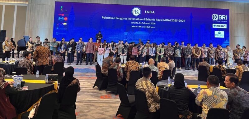 Foto: Pelantikan Pengurus Ikatan Alumni Britania Raya (IABA) periode 2025–2029 berlangsung khidmat di Menara BRILiaN Ballroom, Jakarta Selatan, Sabtu (14/2/2026)