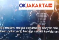 Foto: Massa aksi memadati kawasan depan Mapolda DIY