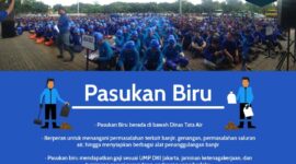 Foto: Ilustrasi Pasukan Biru, Sumber Daya Air (SDA). (Dok-Jakarta.go.id)