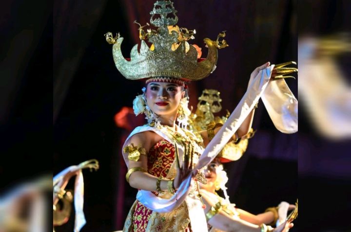 Foto: Tari Bedayo Abung Siwo Migo, sebuah tarian tradisional yang telah ditetapkan sebagai Warisan Budaya Takbenda Indonesia pada 2024. (Dok-Istimewa)
