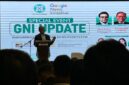 Ketua Dewan Pers Prof. Komaruddin Hidayat, saat memberikan sambutan dalam Special Event GNI Update di Serang, Minggu (8/2/2026)