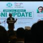 Ketua Dewan Pers Prof. Komaruddin Hidayat, saat memberikan sambutan dalam Special Event GNI Update di Serang, Minggu (8/2/2026)