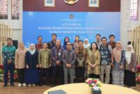 Menteri Koordinator Bidang Pembangunan Manusia dan Kebudayaan (Menko PMK) Pratikno membuka Uji Publik Kajian Penentuan Batas Maksimal Kadar Nikotin dan Tar di Aula Heritage Kemenko PMK, Jakarta Pusat, Selasa (11/3).