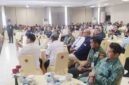 Foto: Para pimpinan organisasi masyarakat (Ormas) Bela Negara, pejabat Kementerian Pertahanan, serta undangan mengikuti kegiatan silaturahmi dan buka puasa bersama yang diselenggarakan Badan Cadangan Nasional (Bacadnas) Kemhan RI di Aula Bela Negara, Gedung R. Suprapto, Ditjen Potensi Pertahanan Kemhan RI, Jakarta, Selasa (10/3/2026).