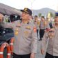 Foto: Tim Inspektorat Pengawasan Umum (Itwasum) Polri yang dipimpin Brigjen Pol. Alfian meninjau kesiapan personel dan peralatan pengamanan di Posko Terpadu Operasi Ketupat 2026 di kawasan Pelabuhan Merak, Banten, Senin (16/3/2026)
