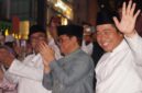 Gubernur DKI Jakarta Pramono Anung bersama Wakil Gubernur Rano Karno menghadiri perayaan malam takbiran bertajuk “Eid Mubarak Jakarta Rhythm of the Fountain” di Bundaran HI, Jumat (20/3) malam.