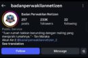 Foto: Tampilan akun Instagram @badanperwakilannetizen yang memiliki lebih dari 233 ribu pengikut menjadi sorotan publik di tengah polemik konten viral yang diklaim sebagai produk pers.
