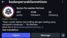 Foto: Tampilan akun Instagram @badanperwakilannetizen yang memiliki lebih dari 233 ribu pengikut menjadi sorotan publik di tengah polemik konten viral yang diklaim sebagai produk pers.