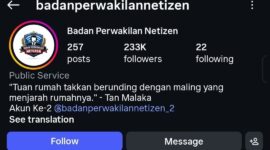 Foto: Tampilan akun Instagram @badanperwakilannetizen yang memiliki lebih dari 233 ribu pengikut menjadi sorotan publik di tengah polemik konten viral yang diklaim sebagai produk pers.