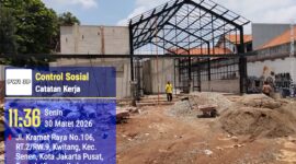 Dugaan pelanggaran aturan tata bangunan kembali mencuat di Ibu Kota. Sebuah bangunan yang berlokasi di Jalan Kramat Raya No. 106, RT 02 RW 09, Kelurahan Kwitang, Kecamatan Senen, Jakarta Pusat, disinyalir berdiri tanpa mengantongi Persetujuan Bangunan Gedung (PBG), izin wajib yang seharusnya dipenuhi sebelum aktivitas pembangunan dilakukan.