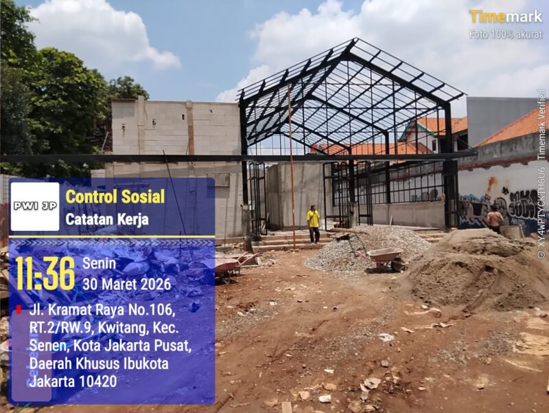 Dugaan pelanggaran aturan tata bangunan kembali mencuat di Ibu Kota. Sebuah bangunan yang berlokasi di Jalan Kramat Raya No. 106, RT 02 RW 09, Kelurahan Kwitang, Kecamatan Senen, Jakarta Pusat, disinyalir berdiri tanpa mengantongi Persetujuan Bangunan Gedung (PBG), izin wajib yang seharusnya dipenuhi sebelum aktivitas pembangunan dilakukan.