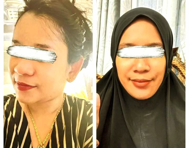 Foto: Kolase Terduga Pelaku Penipuan. (kiri) Meity Jayasari alias Suri. (kanan) Suryani alias Ani. (Dok-Istimewa)