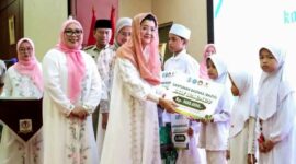 Foto: Tim Penggerak Pemberdayaan dan Kesejahteraan Keluarga (TP PKK) Kota Administrasi Jakarta Timur menggelar kegiatan Safari Ramadan di Ruang Serbaguna Blok C, Kantor Wali Kota Jakarta Timur, Senin (2/3/2026). (Dok-Istimewa)