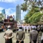 Foto: Polisi berpeci dikerahkan untuk kawal demo selama bulan Ramadan 2026 (Dok-Polda Metro Jaya)