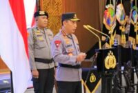 Foto: Kapolri Jenderal Polisi Listyo Sigit Prabowo memberikan promosi jabatan kepada sejumlah perwira menengah. (Dok-Istimewa)